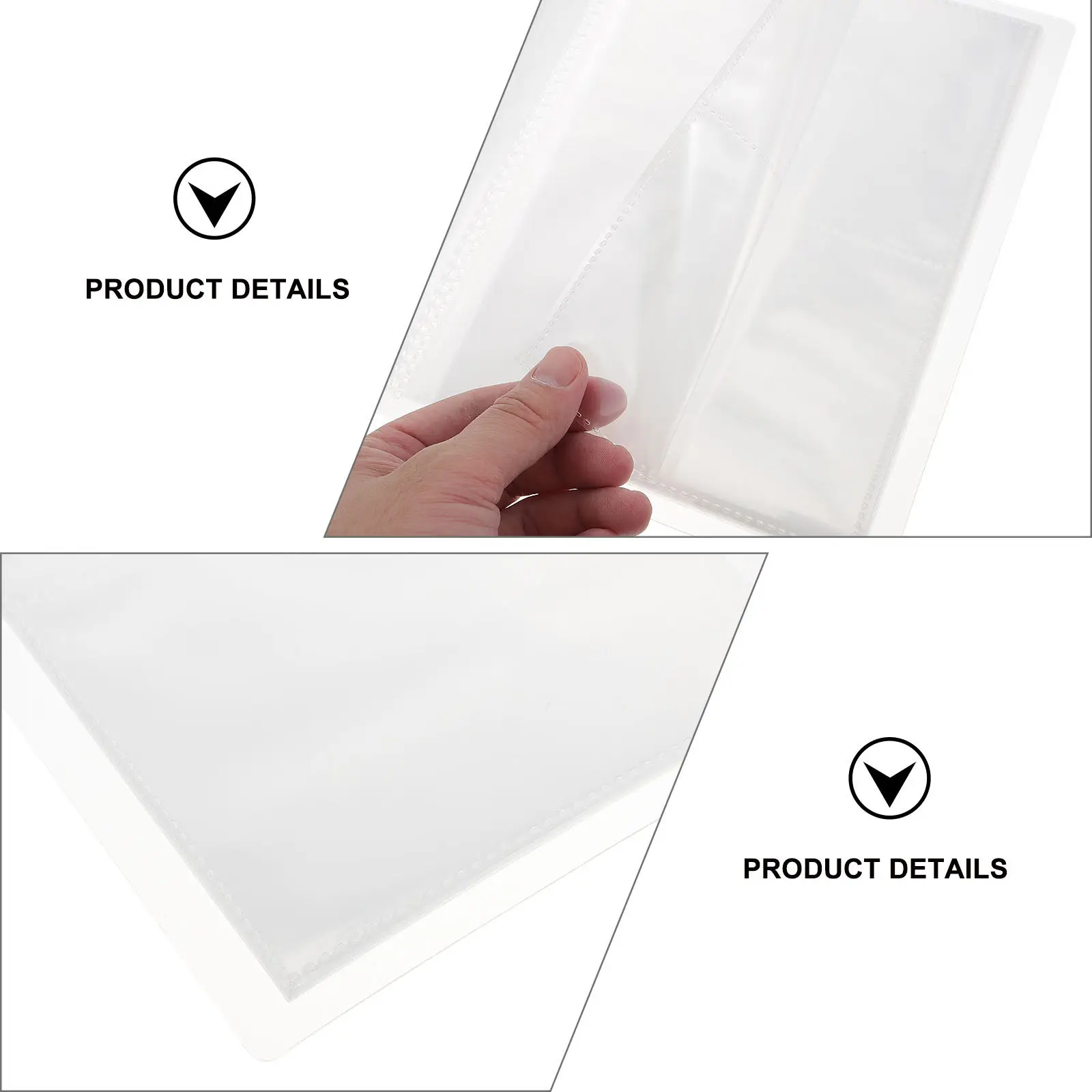 

Органайзер для наклеек для ногтей с жесткой пластиковой обложкой, 20 листов, несколько отделений, для сортировки и хранения наклеек для ногтей, идеально подходит для переноски