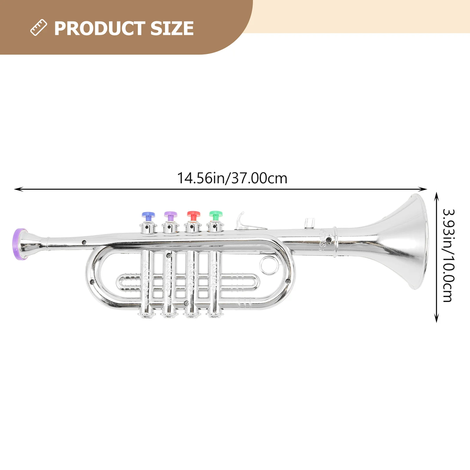 Trumpet Plaything Plastic Toy Music Simulated Kid Musical Abs Children Instrument Imitation