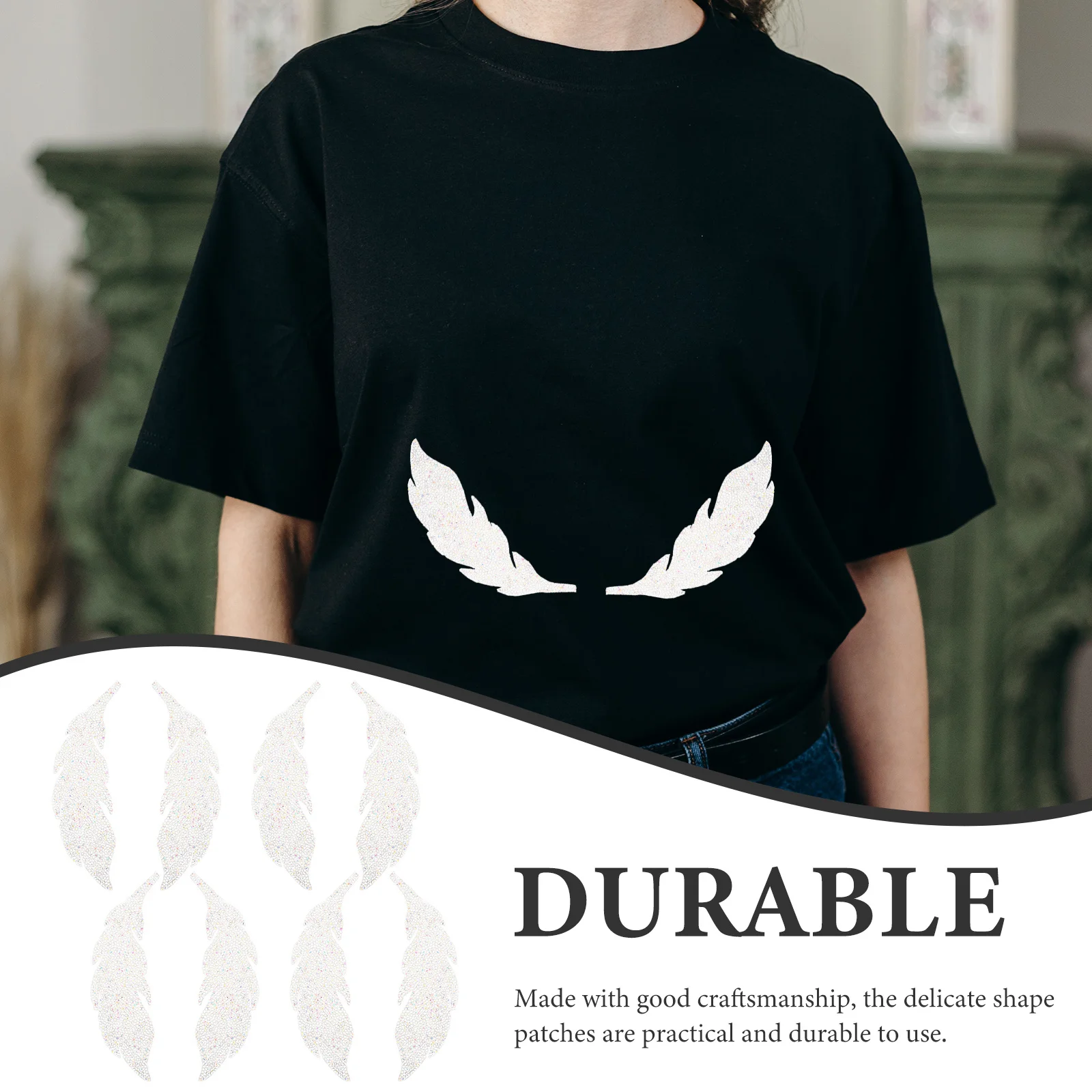 

Rhinestone Patch For Clothes Iron-On Diy Repair Kit Multi-Function Decorative Patches Wear-Resistant Coat Hat Bag