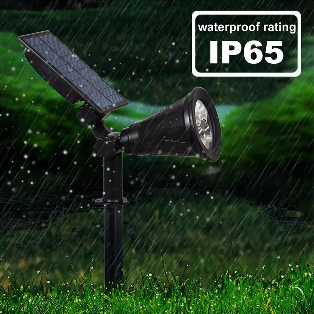 7led Solar Spot Lights Outdoor Colorful RGB Changing Garden Lawn Landscape Lamp Ground Stake Solar Light for Home Garden