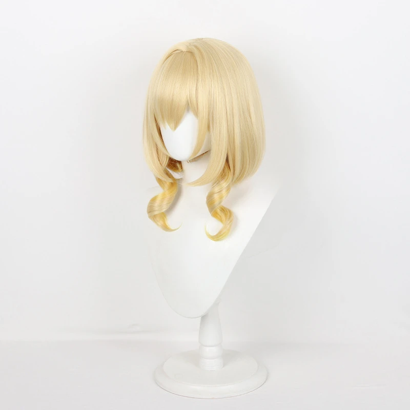 Game Honkai Star Rail Aglaea Cosplay Wig Adult Women Short Blonde Hair Heat Resistant Synthetic Wigs Halloween Accessories