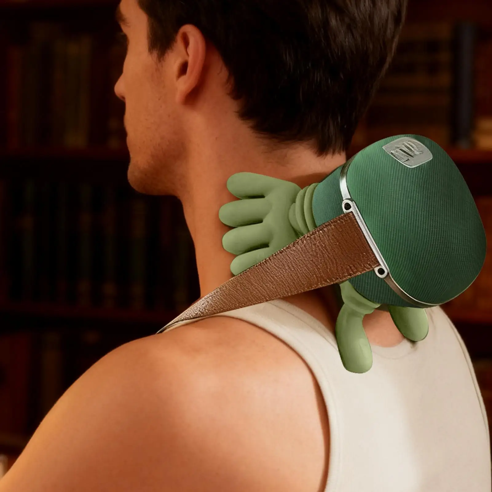 

Массажер для шеи и спины с 3 скоростями, 2 режимами нагрева, перезаряжаемый, для глубокого массажа тканей, для папы, мамы, него, нее, для спа-процедур