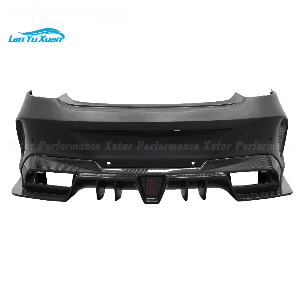 

IMP Style Half Carbon Fiber Rear Bumper Body Kit For Mercedes Benz C CLass W205 C63 AMG