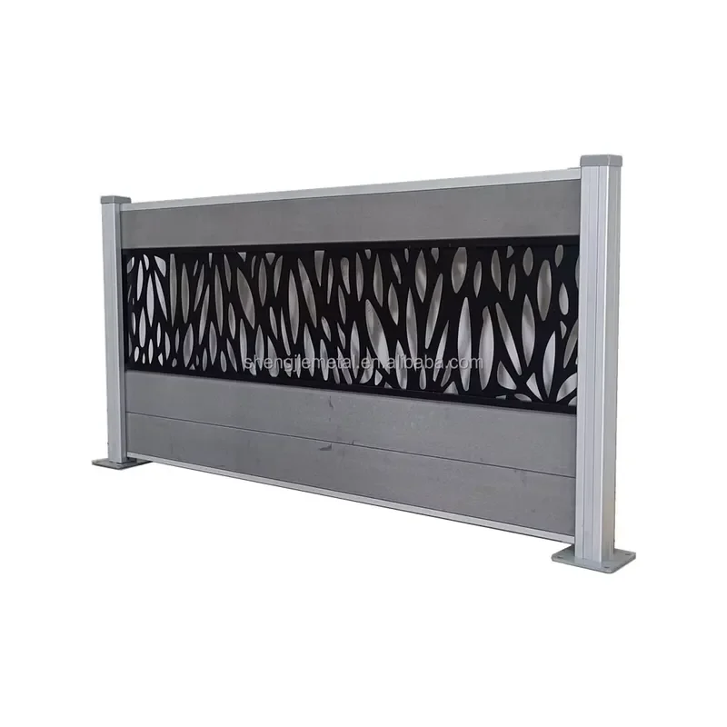 Custom Design Metal Outdoor Privacy Cutting Screen Decorative Carved Panels Aluminum Facade for Fence Outdoor