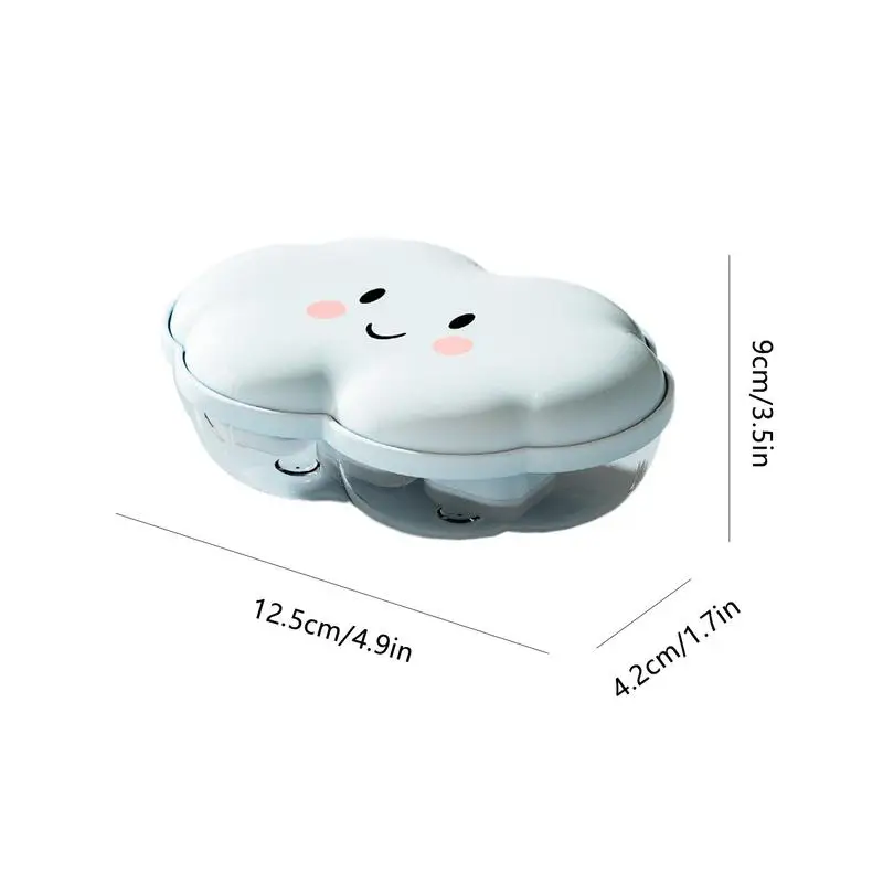 قوالب مكعبات الثلج الصغيرة على شكل سحابة قوالب الثلج للطعام مع غطاء أدوات المطبخ متعددة الوظائف مبردات التخييم للزبادي والزبادي