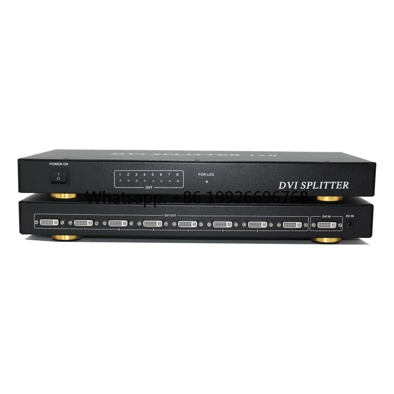 

HD Video Distribution 1080P 1 in 8 Out 8 Port DVI Splitter for Projector Monitor