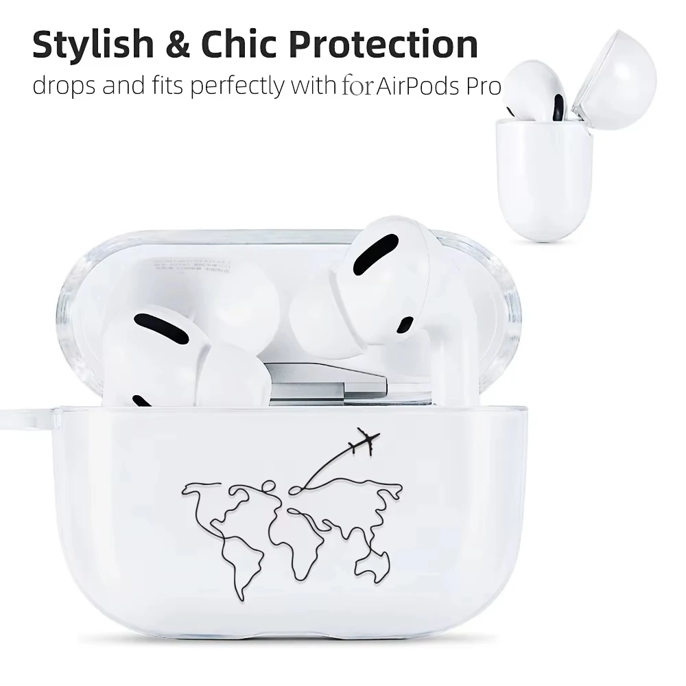 Silicone Case For Apple Airpods Pro Earphone Coque Soft Protector Fundas Airpods Pro Air Pods Pro 2 3 4 1 Cover Earpods Case Box