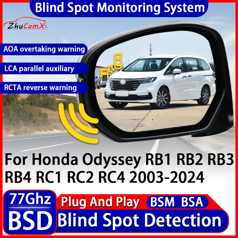 

Blind Spot Detection Monitoring Warning System Change Lane Assistance For Honda Odyssey RB1 RB2 RB3 RB4 RC1 RC2 RC4 2003-2024
