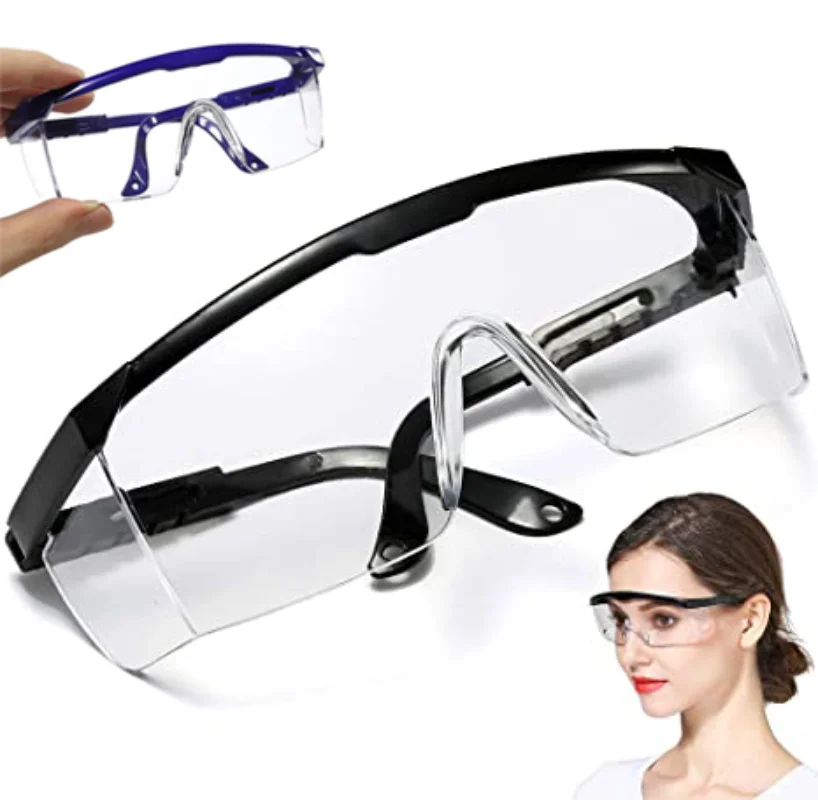 Work Safety Eye Protecting Glasses Lab Goggles Protective Anti-Splash Wind Dust Proof Goggles Safety Riding Glasses Clear Lens