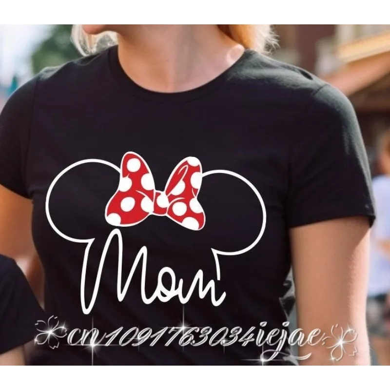 2026 قمصان ديزني المطابقة للعائلة، قمصان ديزني المخصصة، قمصان ديزني المريحة القابلة للتنفس للأم