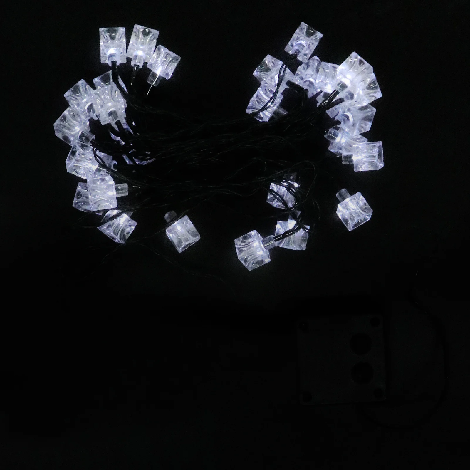 1 قطعة LED آيس كيوب مهرجان سلسلة مصباح أنيق في الهواء الطلق حديقة الإضاءة الزخرفية زخرفة عيد الميلاد مسار الطرف