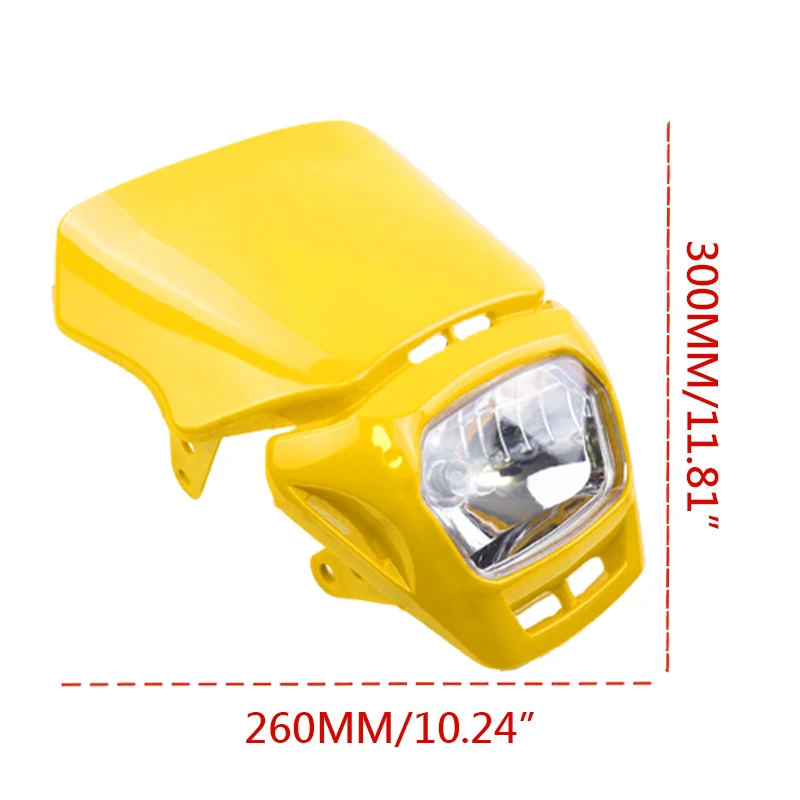 LYNNCHI Motorcycle Parts Headlight LED Light Fairing Wick Headlamp For Pit Dirt Bike Motocross Off Road Enduro Accessories - view 4
