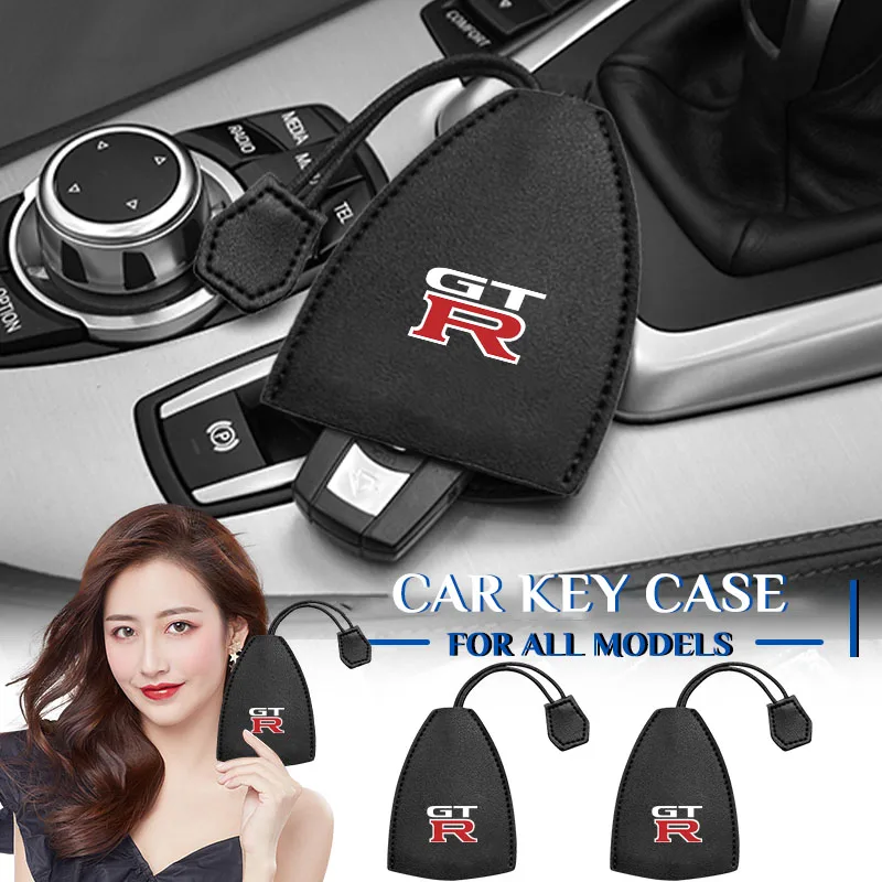 Car Key Chain Storage Bag Split Car Key Case For Nissan Nismo X-trail Qashqai J10 Tiida GTR Juke Note Patrol Almera Key Case