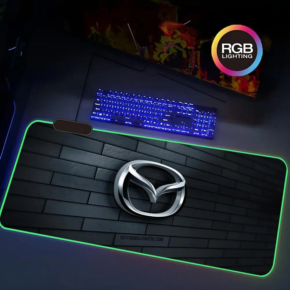 M-Mazdaes-s Mouse Pad Rgb Gaming Mouse 90x40cm Pad Keyboard Mat Extra Large Computer Desk Mat Sound Pickup Smooth Surface