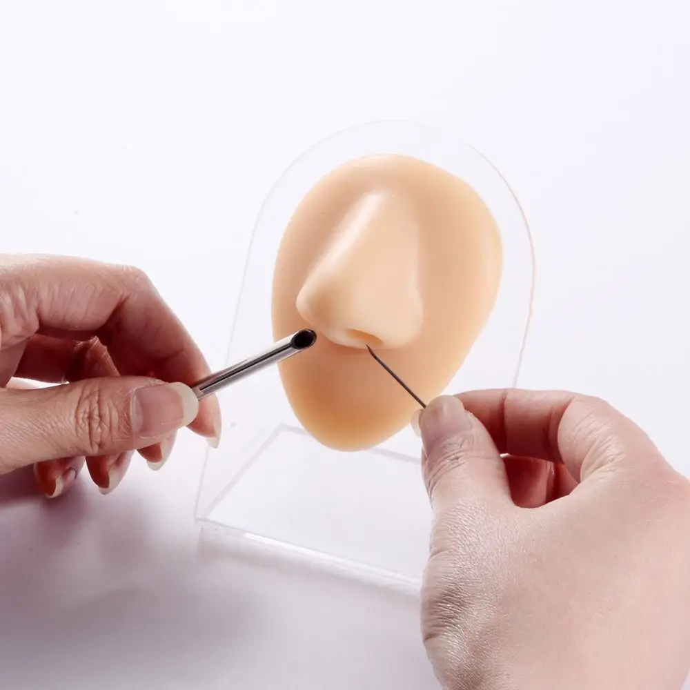 

Удобный инструмент для пирсинга из нержавеющей стали: для пирсинга носа, губ и других част тела