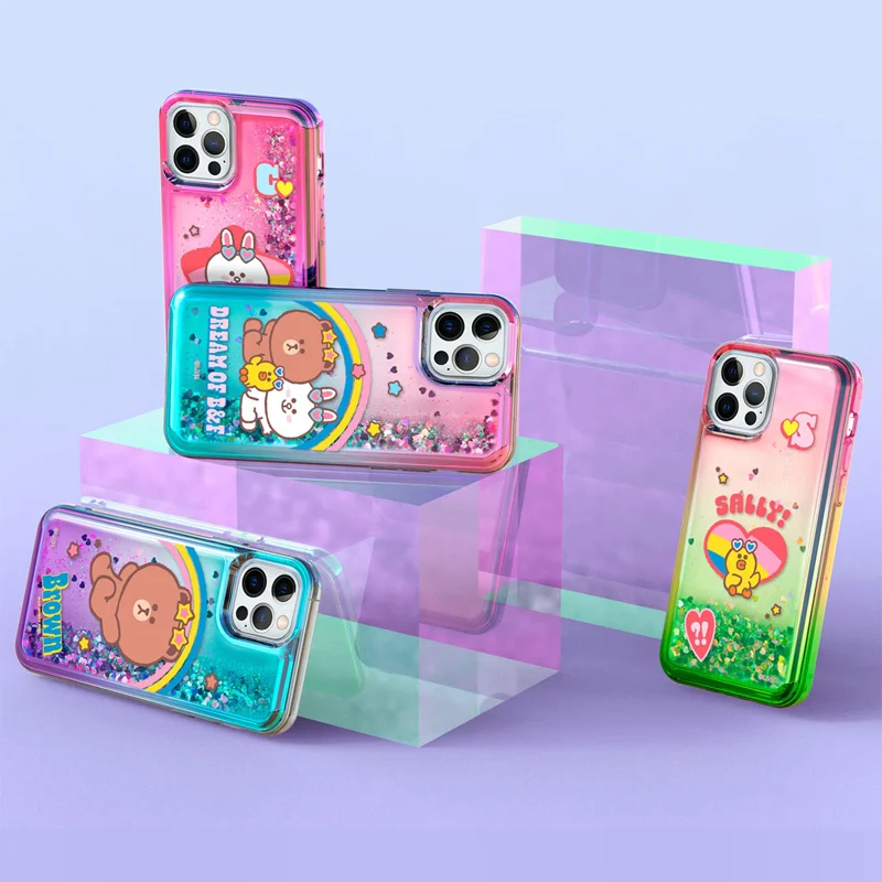 

Блестящий чехол для телефона Brown Bear Rainbow Series для Apple iPhone 14