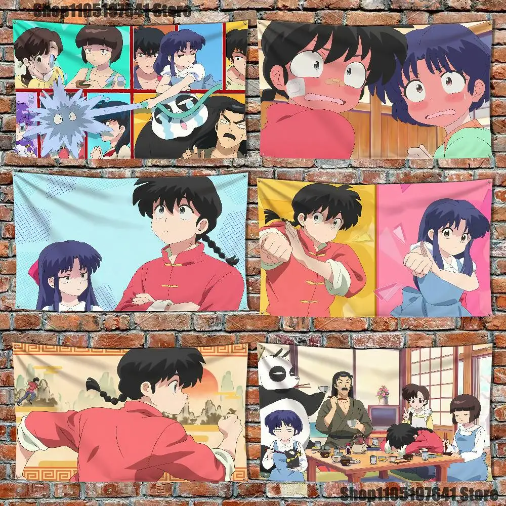 COOL Ranma 1 2 High-Quality Flag Tapestry Banner Bedroom Living Room Bar Party Wall Decor Outdoor Use