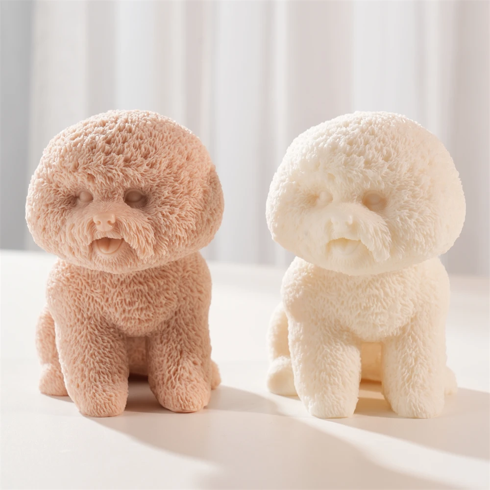 Bichon Frise Dog Puppy Candle  - Candle Mold Silicone recension och pris