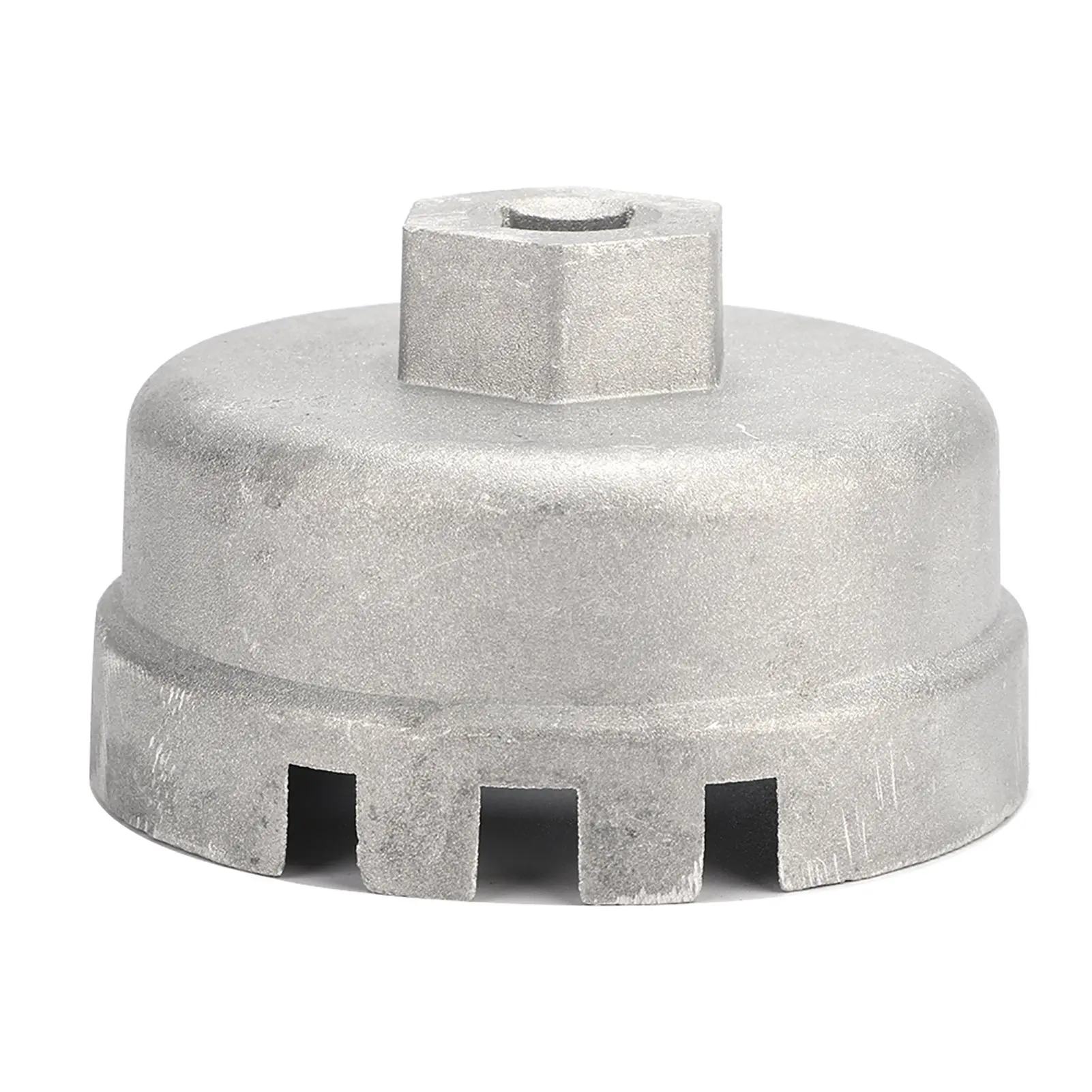 Aluminum Alloy Oil Filter Wrench 14 Flutes Vehicle Modification Tool 64.5mm