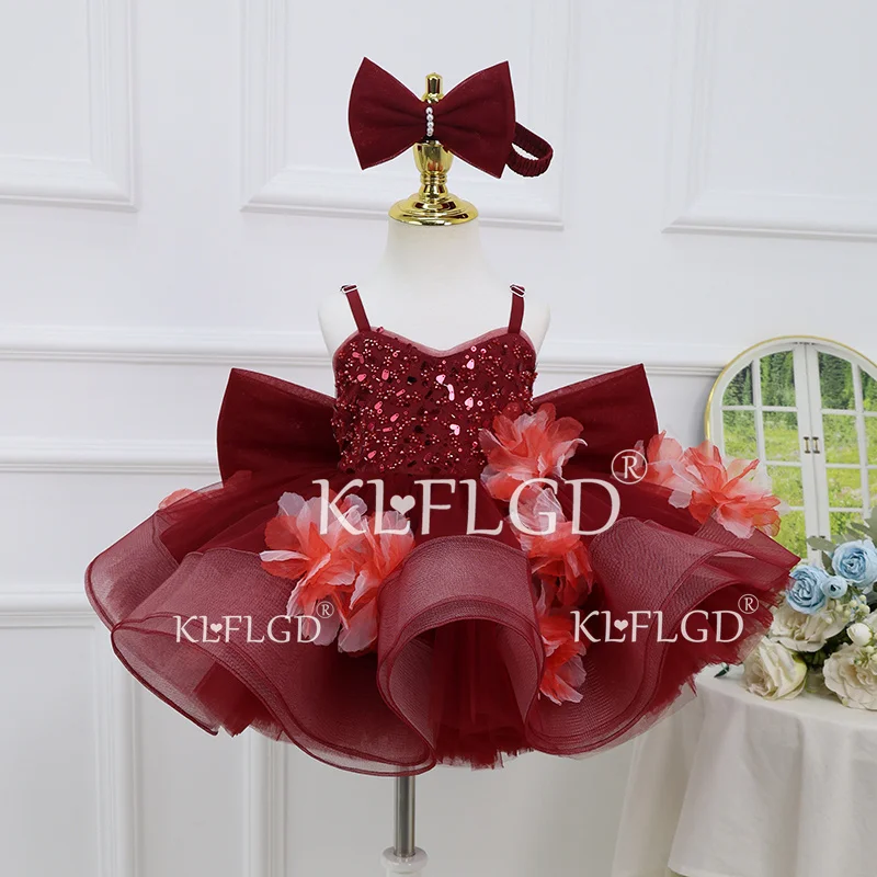 KLFLGD Wine red girl Luxury Evening Dress Women Elegant Long Gown Sleeveless Sequins Party Prom Dress Formal Wedding Guest Dress