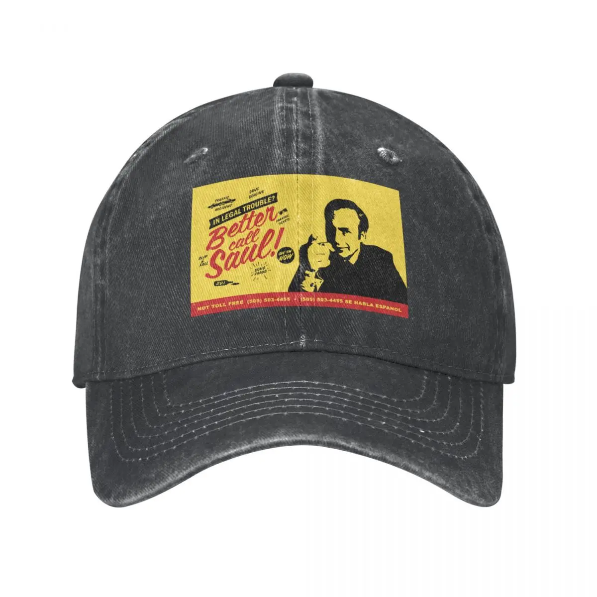 Funny Lawyer Better Call Saul Goodman Baseball Cap Merch Vintage Distressed Denim Sun Cap for Men