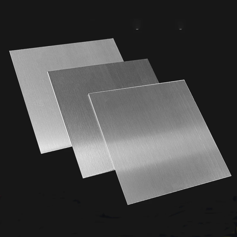 

304 Stainless Steel Square Pate 100x100mm 200x200mm 200x300mm Flat Brushed Metal Polished Plate Thickness 0.5/0.8/1/2/3mm