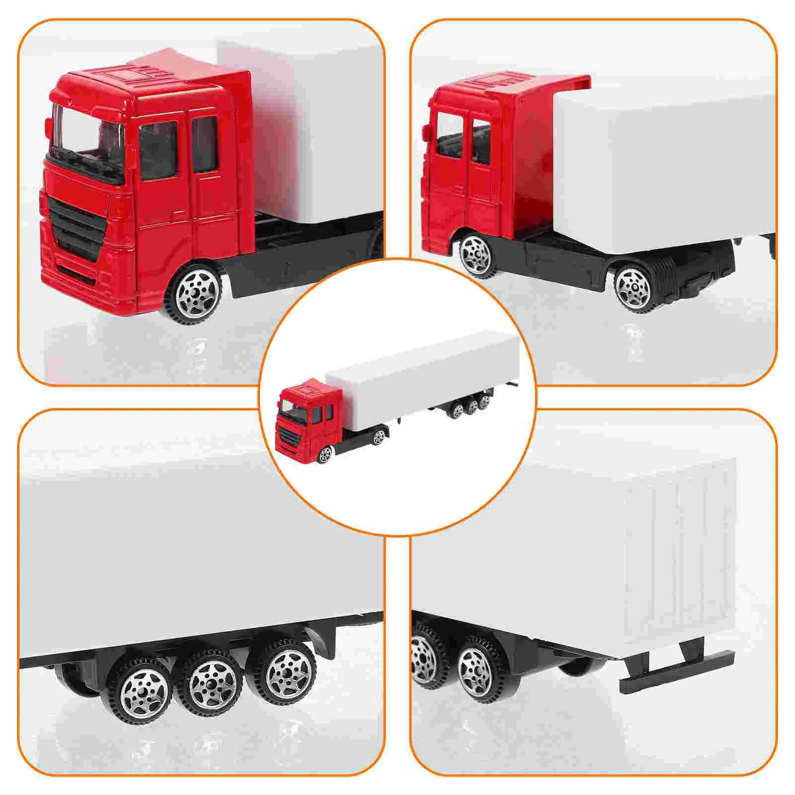 Toddler Car Truck Model Toy Baby Kids Cognitive Container Red Construction Child