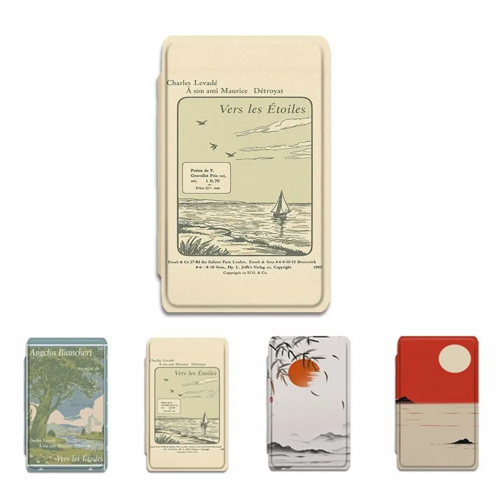 Capa Magnética Premium Estilo Japonês à Prova de Choque e Arranhões, Capa Protetora Antiqueda Colorida para XTEINK X4/X3