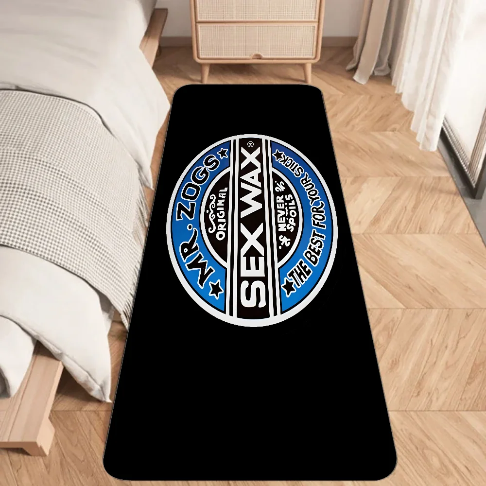 Mr Zogs Surfing Sex Wax Floor Mat Graphic Printed Flannel Doormats for Bathroom Kitchen Entrance Carpet Home Decor