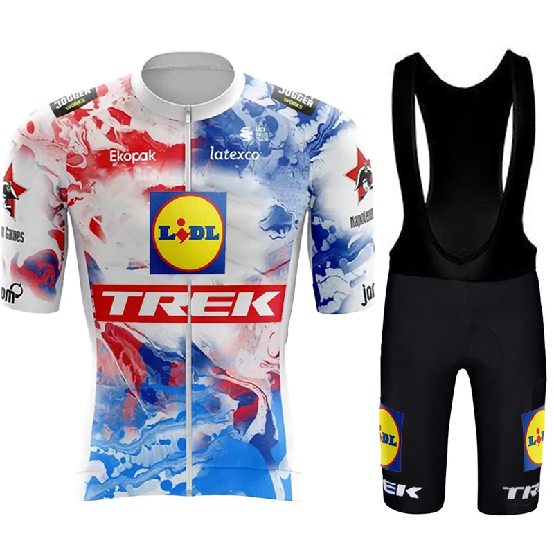 

TREK Cycling Clothing Man Laser Cut Jersey Men Set Sets Sports Clothes Summer 2024 Shorts Bikes Men's Mtb Pants Bicycles Uniform