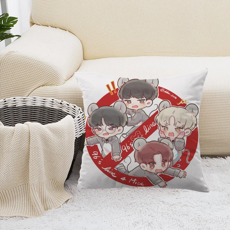 Baby Kissen bezug kpop-siebzehn Kissen bezüge Kissen bezug Luxus Kissen bezug Sofa Auto Bett Zimmer Dekor Dakimakura Hochzeits geschenk