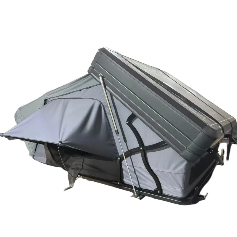 

SUV Truck Roof Top Tent Single Layer Extended Type One Bedroom Canvas Fabric 4 Person Waterproof Lightweight Easy Setup Durable