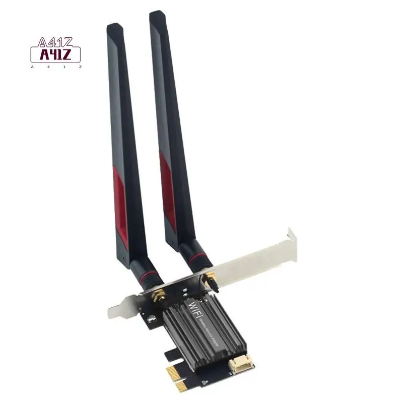 

A41Z-7265AN Wi-Fi5 карта Bluetooth 4.0, двухдиапазонная 2,4G/5ГГц AC300M, беспроводная сетевая карта PCI-E с антенной 10DB для настольных ПК