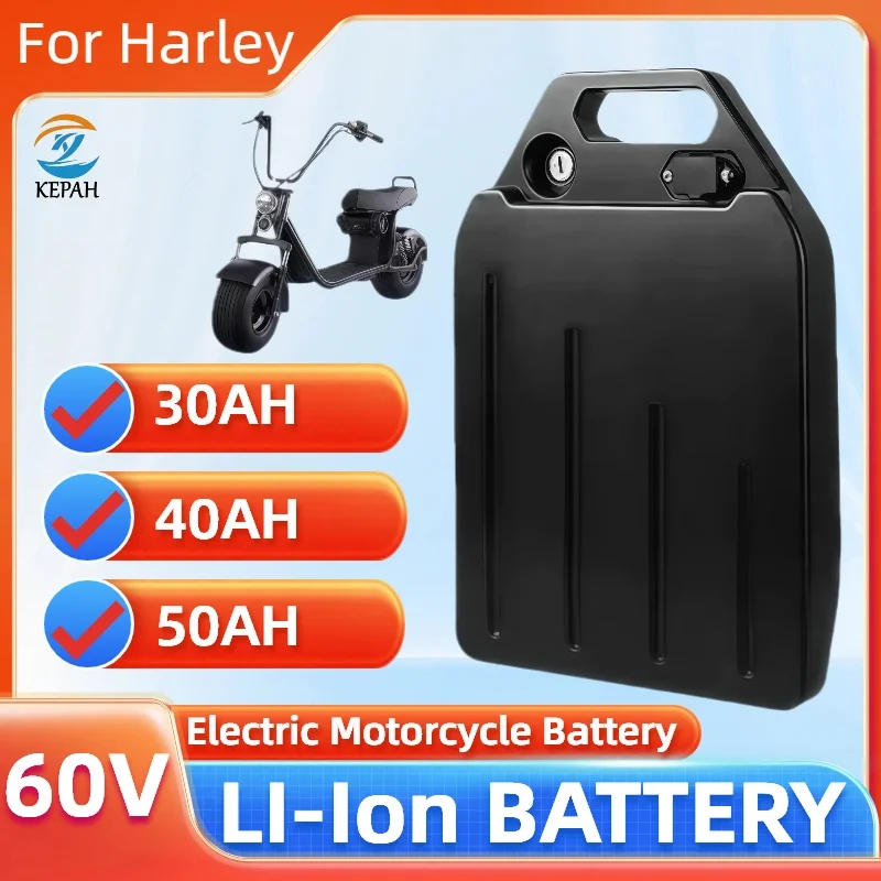 

Новый аккумулятор Citycoco для электрического скутера Harley 60 В 20 Ач-60 Ач для электрического мотоцикла, велосипеда, водонепроницаемое зарядное устройство для литий-ионного аккумулятора