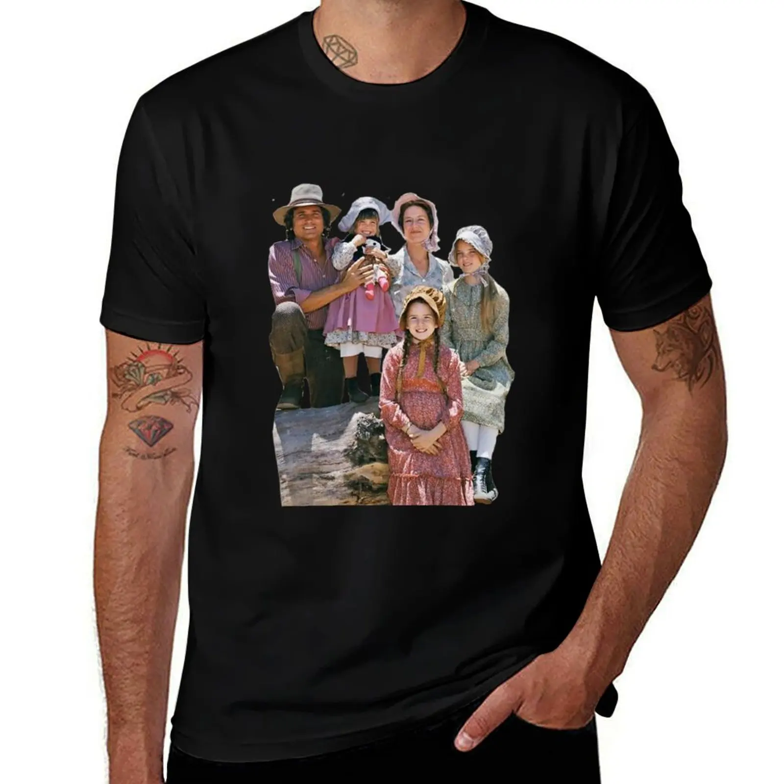 Little house on the prairie, the ingalls T-Shirt t shirts for man graphic vintage T-Shirt