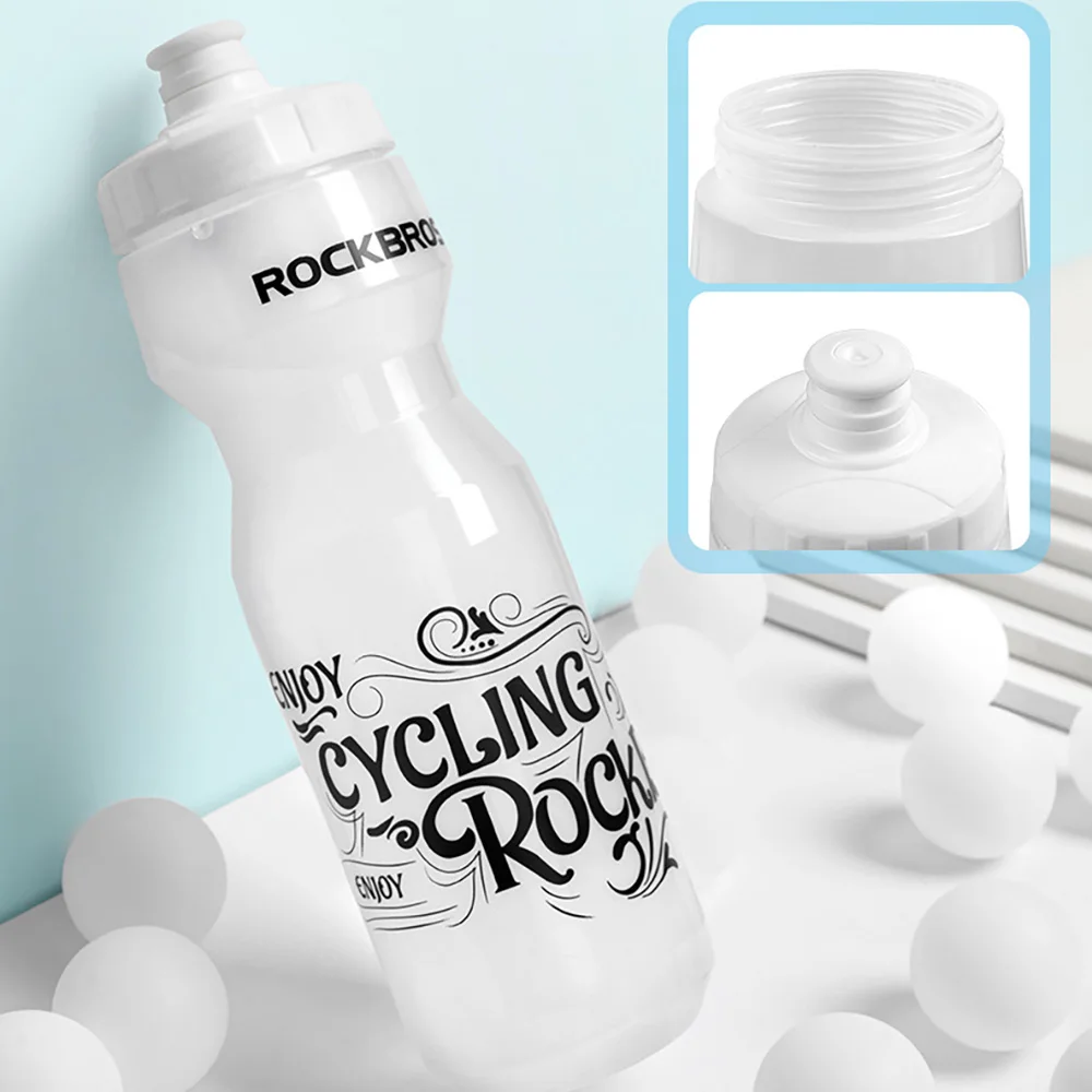 Garrafa de Água para Bicicleta ROCKBROS 750 ML, Garrafa Portátil à Prova de Vazamentos, Plástica, para Esportes ao Ar Livre e Mountain Bike