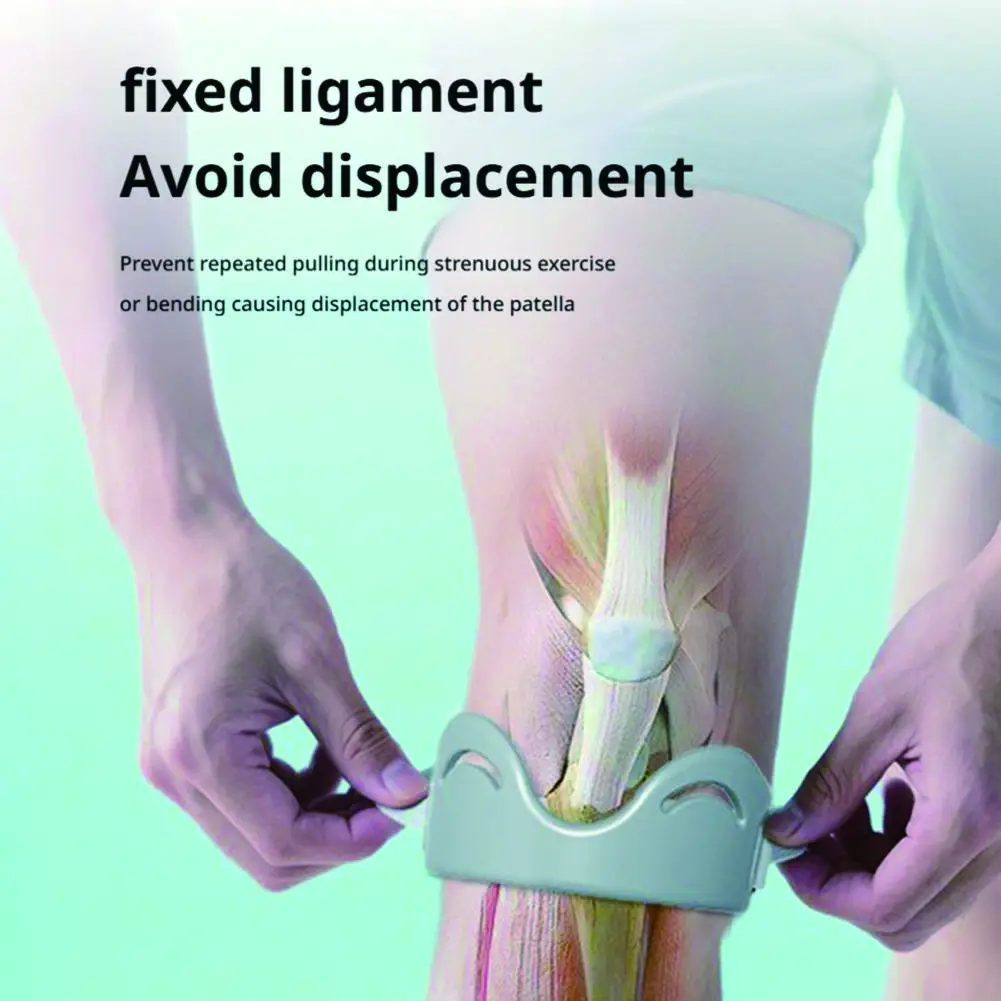 قابل للتعديل سيليكون الرضفة وتر دعم حزام ل دعامة الركبة التهاب الأوتار الرضفة الفرقة لكرة القدم تشغيل الرضفة استقرار #1