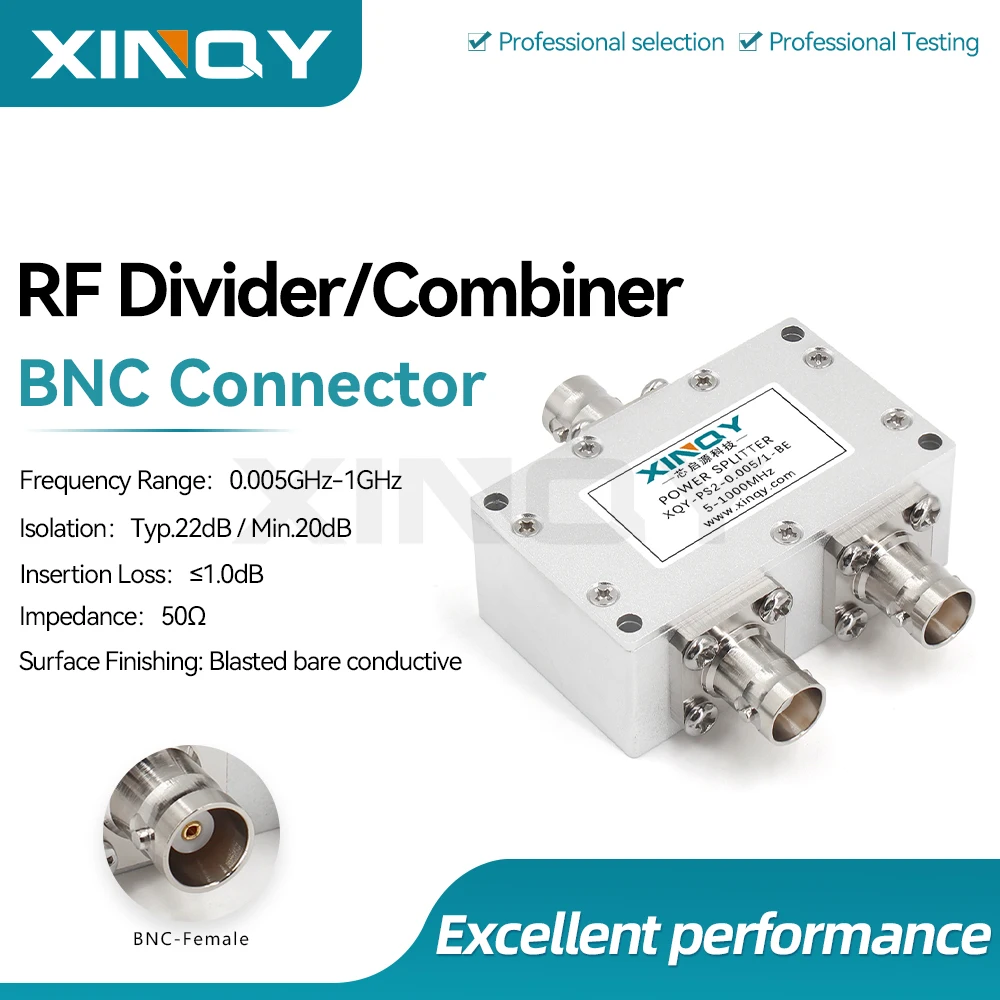 diviseur-de-puissance-rf-bnc-xinqy-ligne-horloge-basse-frequence-5-1000-mhz-1-vers-2-ultra-large-bande-q9