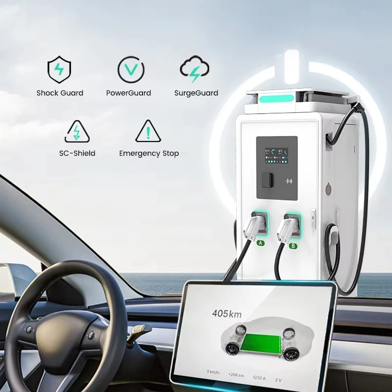 Oem Floor-standing Fast Charging Station CCS1/CCS2/GBT Electric Car Charger Station IP54 DC 160kW Charger