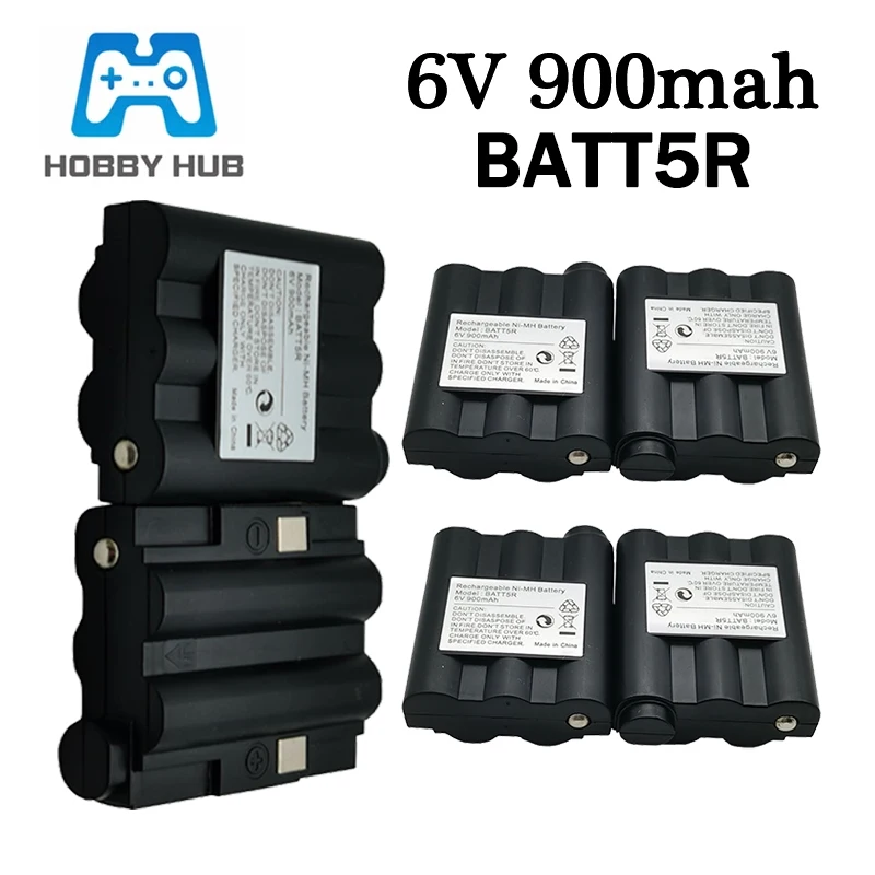 New 6V 900mAh BATT5R AVP7 Battery for Walkie Talkie GXT400 GXT1000 GXT1050 GXT850 GXT860 GXT900 GXT950 Rechargeable Battery