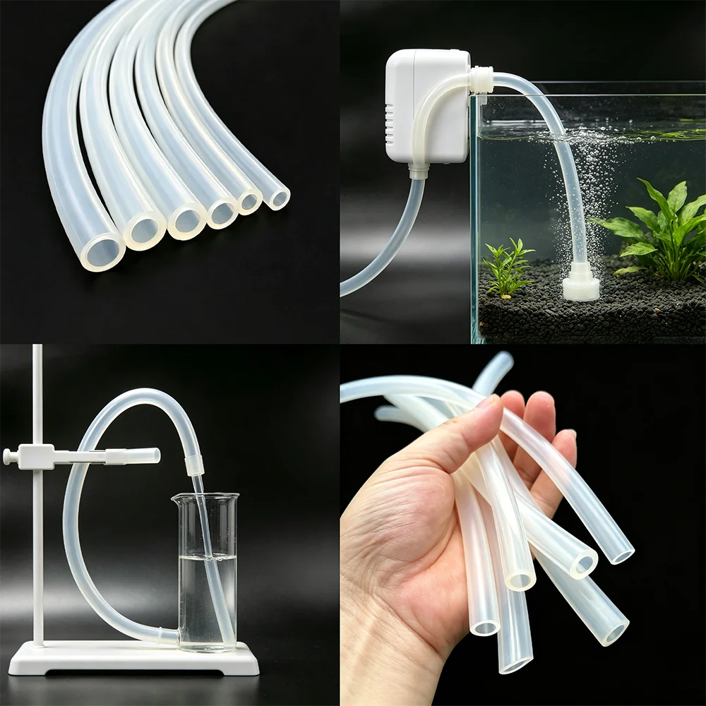 Food Grade Transparent Silicone Rubber Hose ID 2/2.5/3/4/5/6/7/8/9/10/11/12/13/15/16/18mm Flexible Nontoxic Silicone Tube