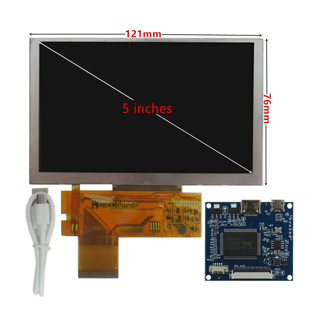 5 Inch DIY Multipurpose LCD Screen Display Controller Driver Board Mini HDMI-Compatible