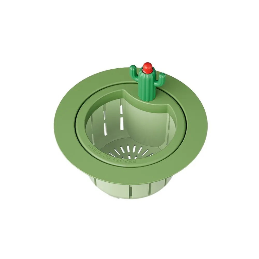 

Cute PP Cactus Filter Cartoon Fine Mesh Sink Strainer Kitchen Accessories Waste Collector Sink Stopper Waste
