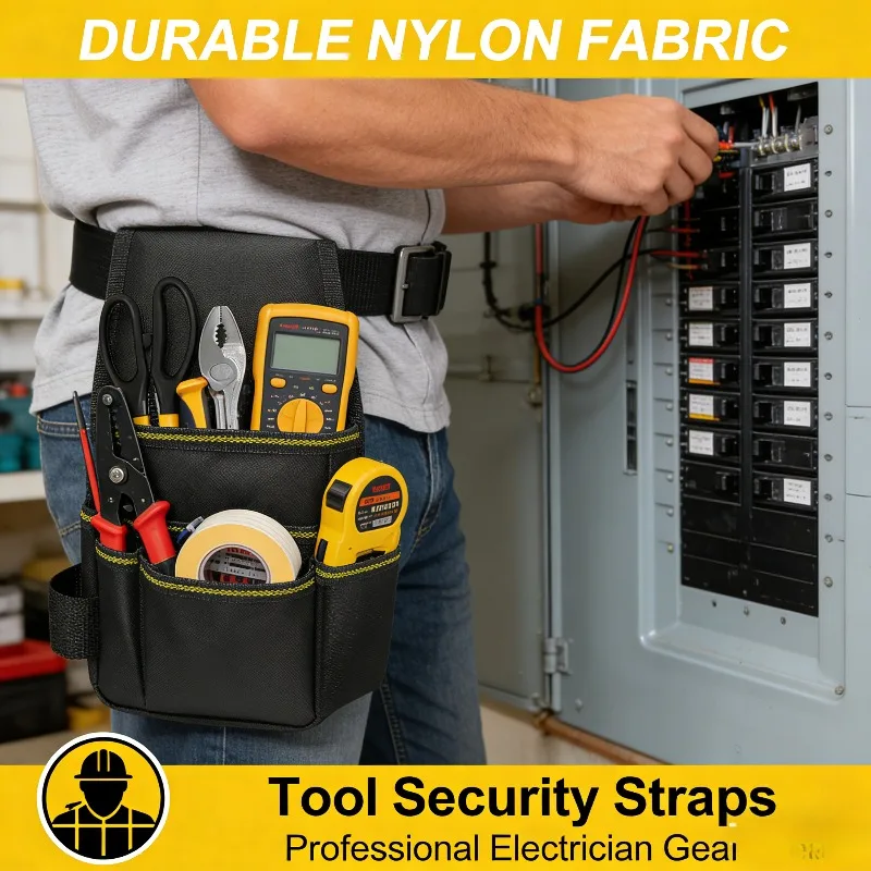 

Портативная сумка для инструментов, небольшой карманный ремонтный комплект, органайзер, плоскогубцы, отвертка, молоток, ключ, поясная сумка для хранения ручной работы