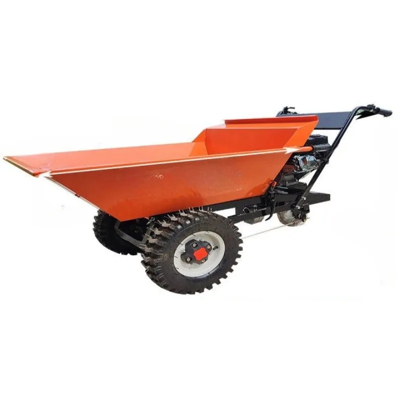 

Construction site gasoline agricultural diesel 3 wheel hand pushed hill climbing crawler transport vehicle