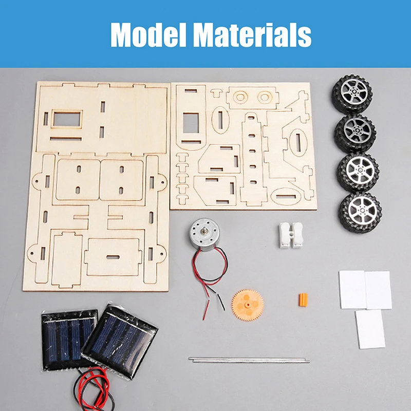 

Creative DIY Handmade Solar Powered Lunar Rover Model Toy Children's Wooden Teaching Tool Technology Small Maker Puzzle Toy