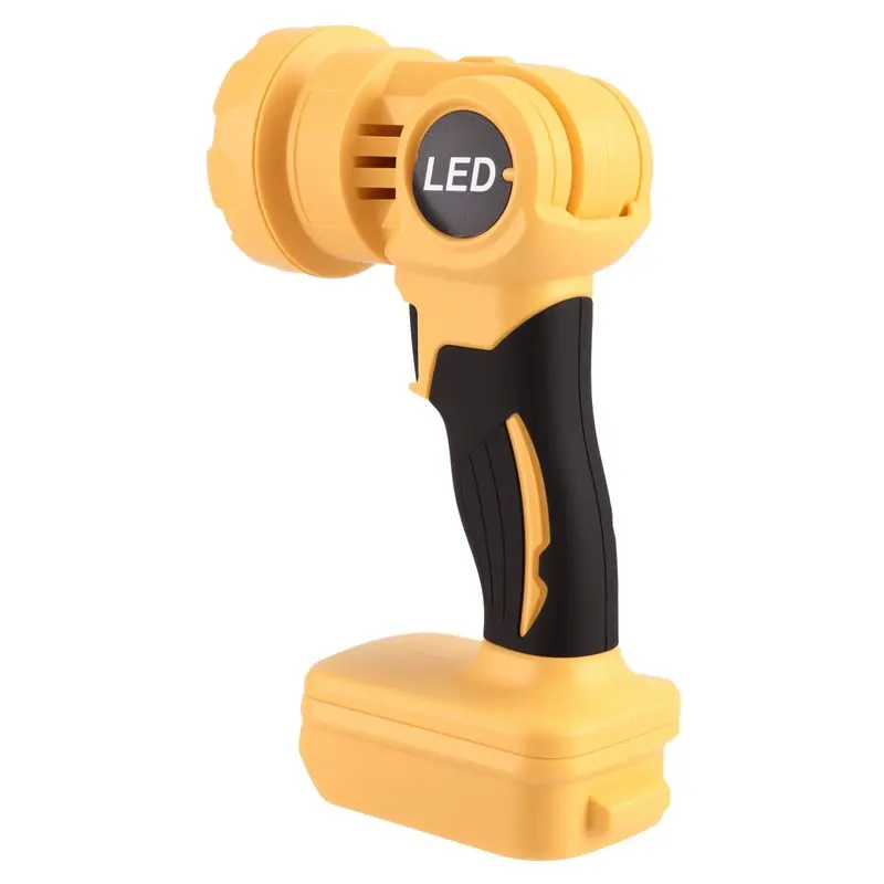 Portable Outdoors 10W 500LM Cordless LED Work Light 2 Lighting Mode Flood Light For 20V Battery(No Battery)-AA26