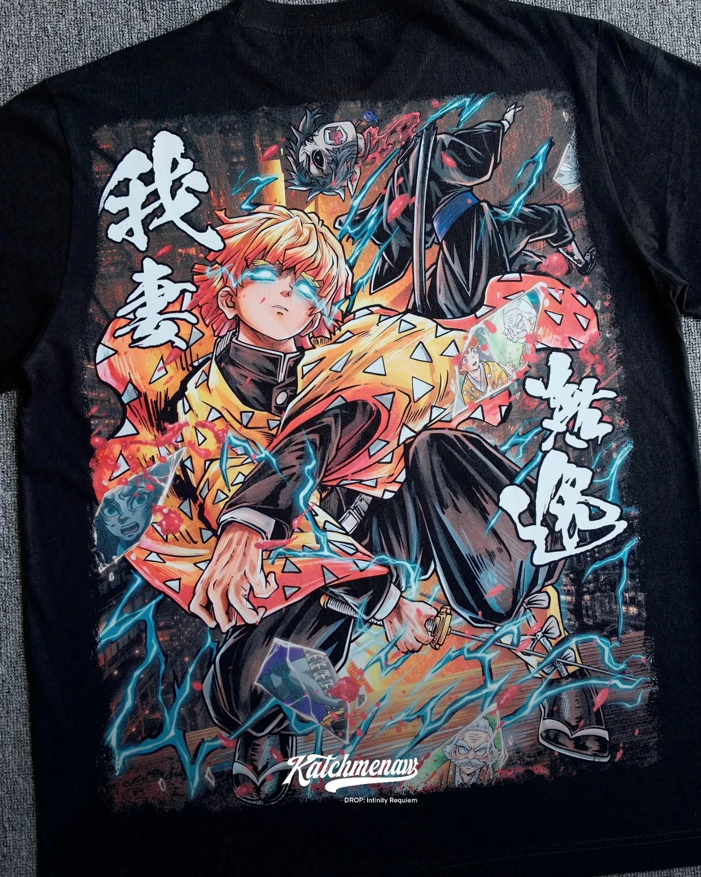 

Zenitsu graphic t shirts hip hop streetwear y2k short sleeved demon slayer tops new oversized t shirt couples men clothing