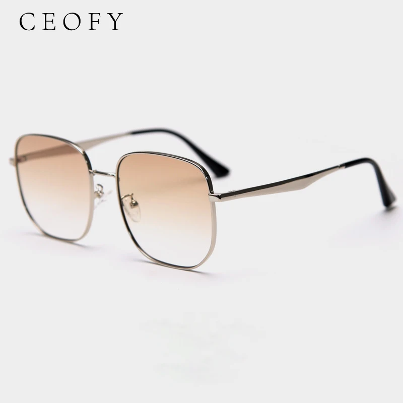 

Ceofy мужские и женские солнцезащитные очки, роскошный большой брендовый дизайн, винтажные поляризационные солнцезащитные очки с антибликовым покрытием UV400 для женщин, высокое качество
