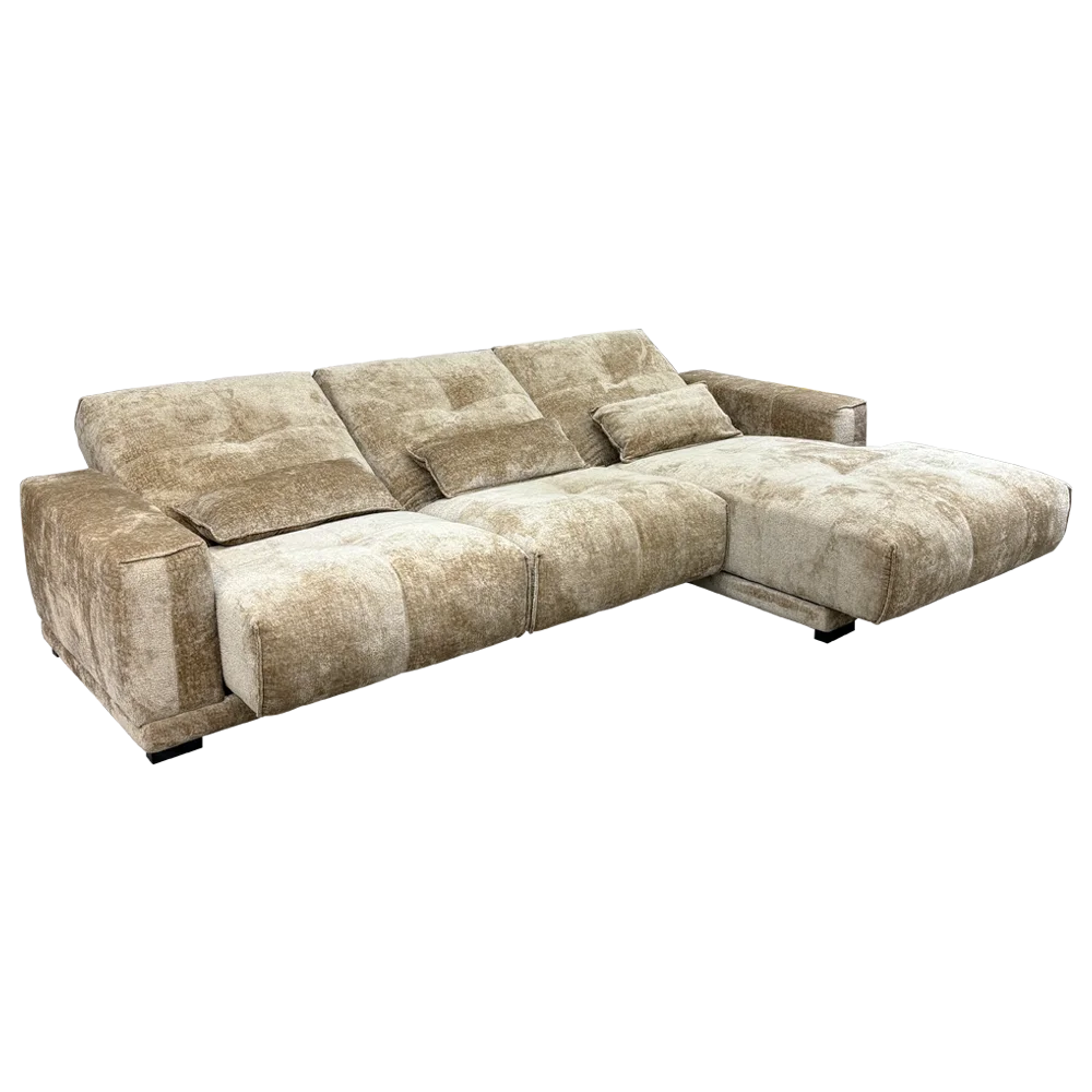 #Luxury European Velvet Sofa Bed Set Remote Control Private Cinema Function Extendable Villa Workshop Dining Living Apartment